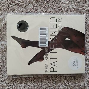 Goth Grunge Cross Sheer Patterned Tights